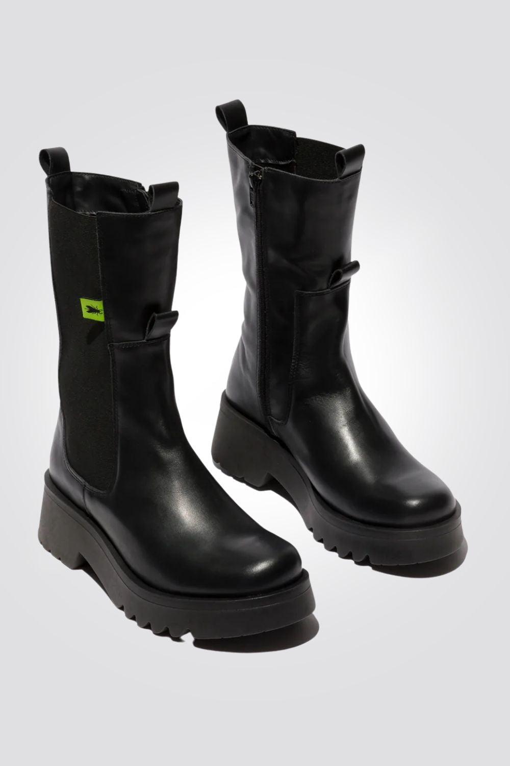 FLY LONDON - מגפי צ'לסי בצבע שחור - MASHBIR//365