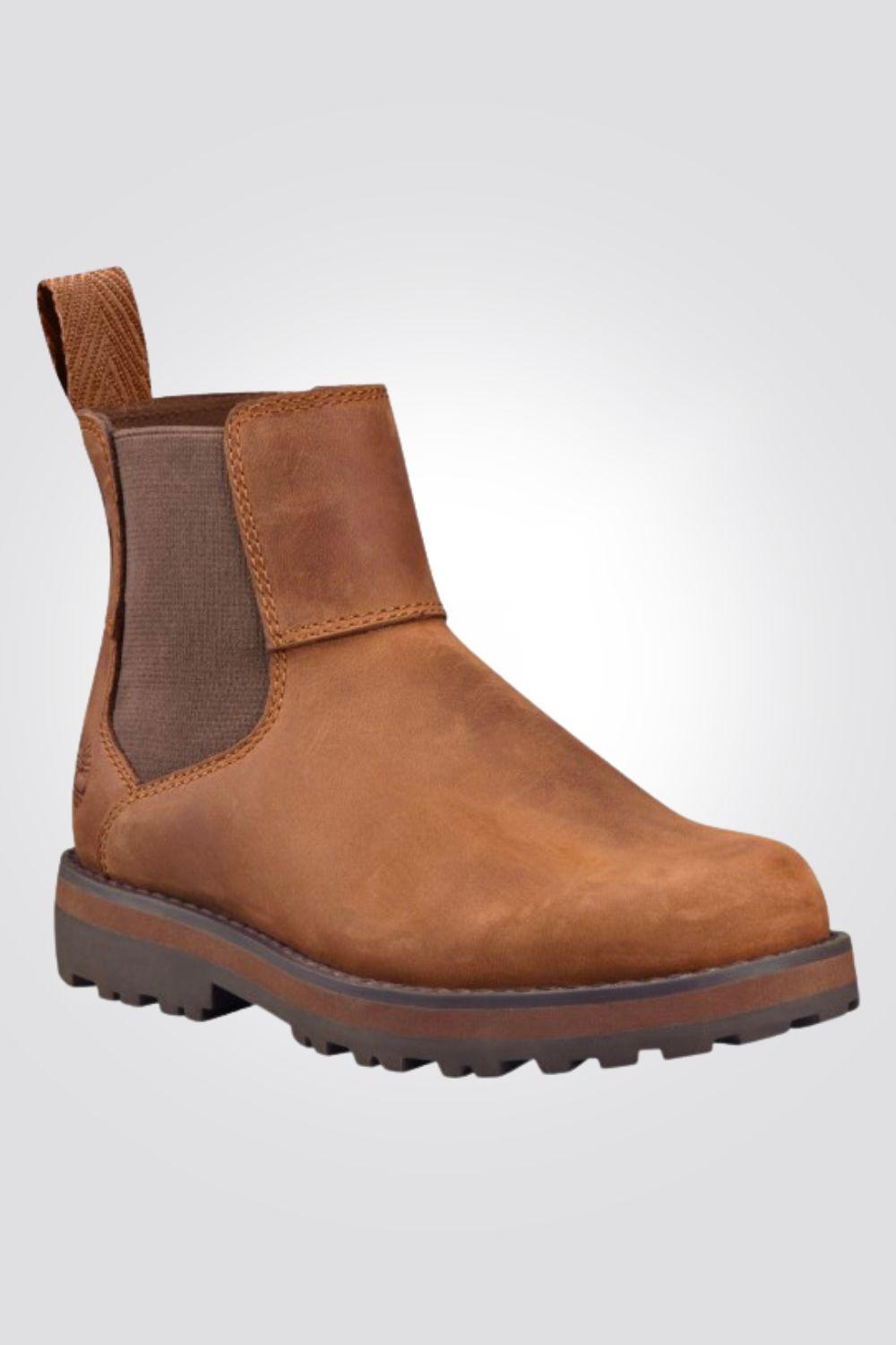 TIMBERLAND - מגפיים לילדים COURMA KID CHELSEA בצבע קאמל - MASHBIR//365