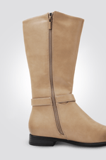 LADY COMFORT - מגפיים לנשים עם רצועה עליונה בצבע בז' - MASHBIR//365