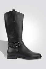 LADY COMFORT - מגפיים לנשים עם רצועה עליונה בצבע שחור - MASHBIR//365