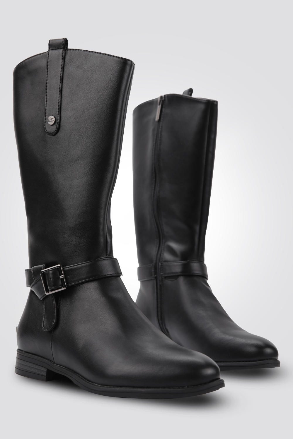 LADY COMFORT - מגפיים לנשים עם רצועה עליונה בצבע שחור - MASHBIR//365