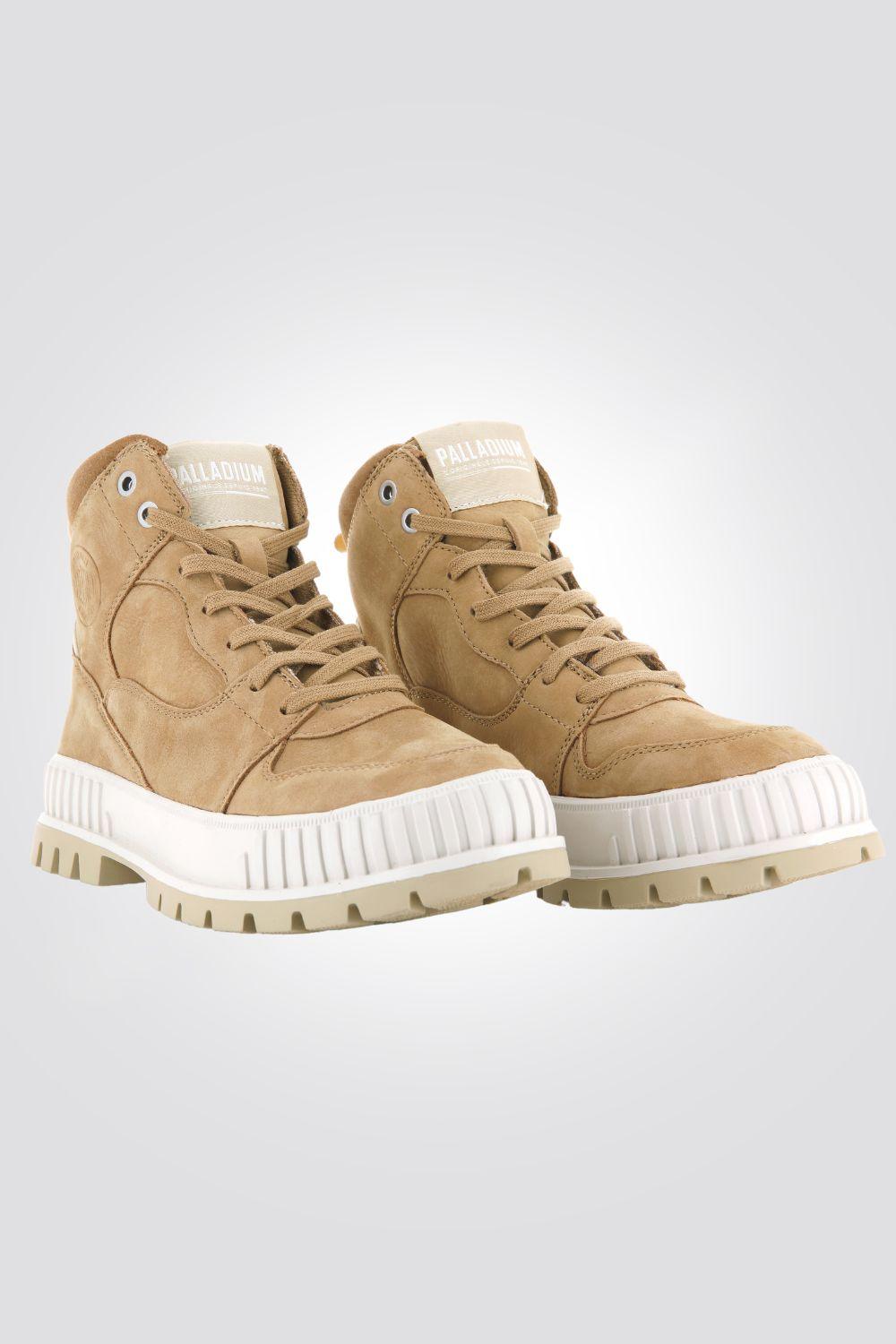 PALLADIUM - מגפיים לנשים PALLASHOCK HI SNK בצבע חום - MASHBIR//365