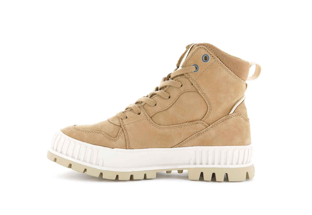 PALLADIUM - מגפיים לנשים PALLASHOCK HI SNK בצבע חום - MASHBIR//365