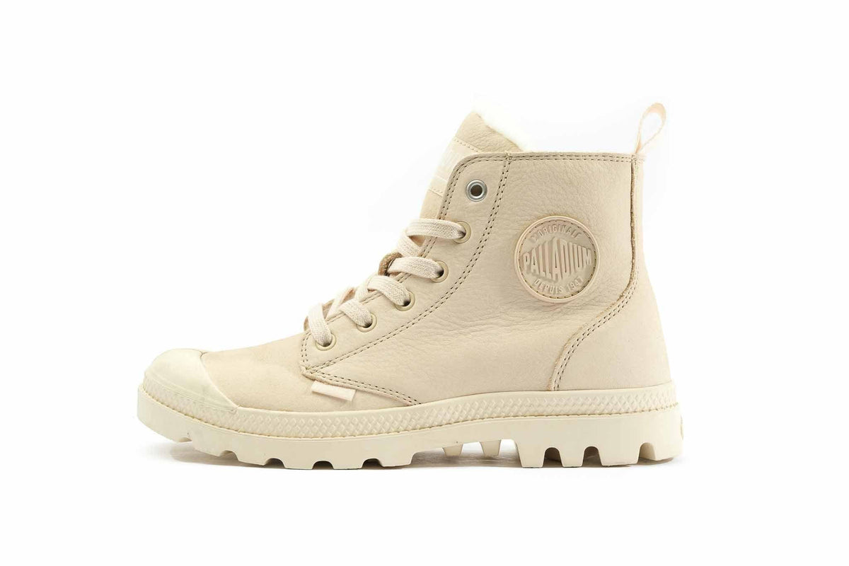 PALLADIUM - מגפיים לנשים PAMPA HI ZIP בצבע לבן - MASHBIR//365