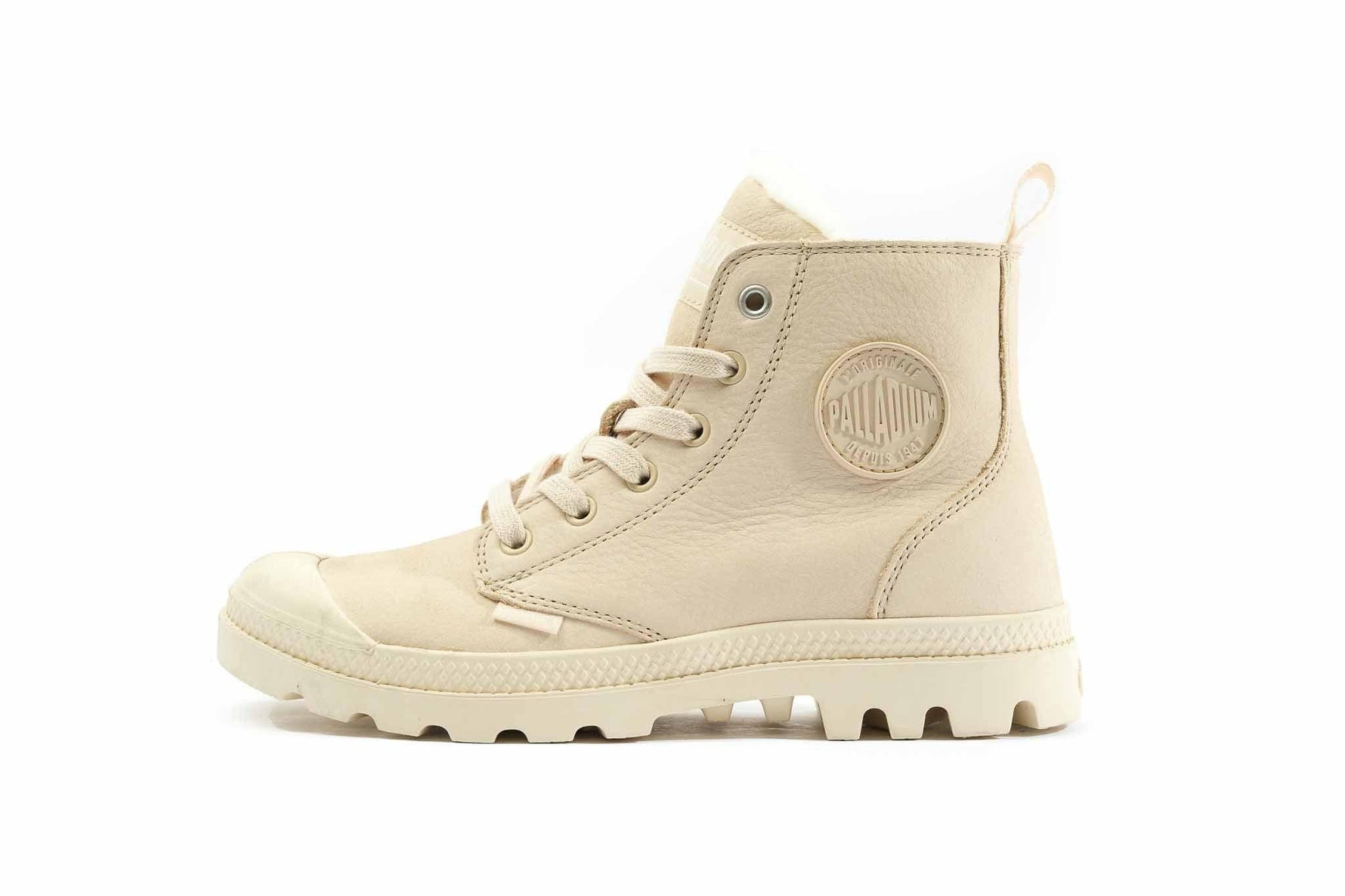 PALLADIUM - מגפיים לנשים PAMPA HI ZIP בצבע לבן - MASHBIR//365