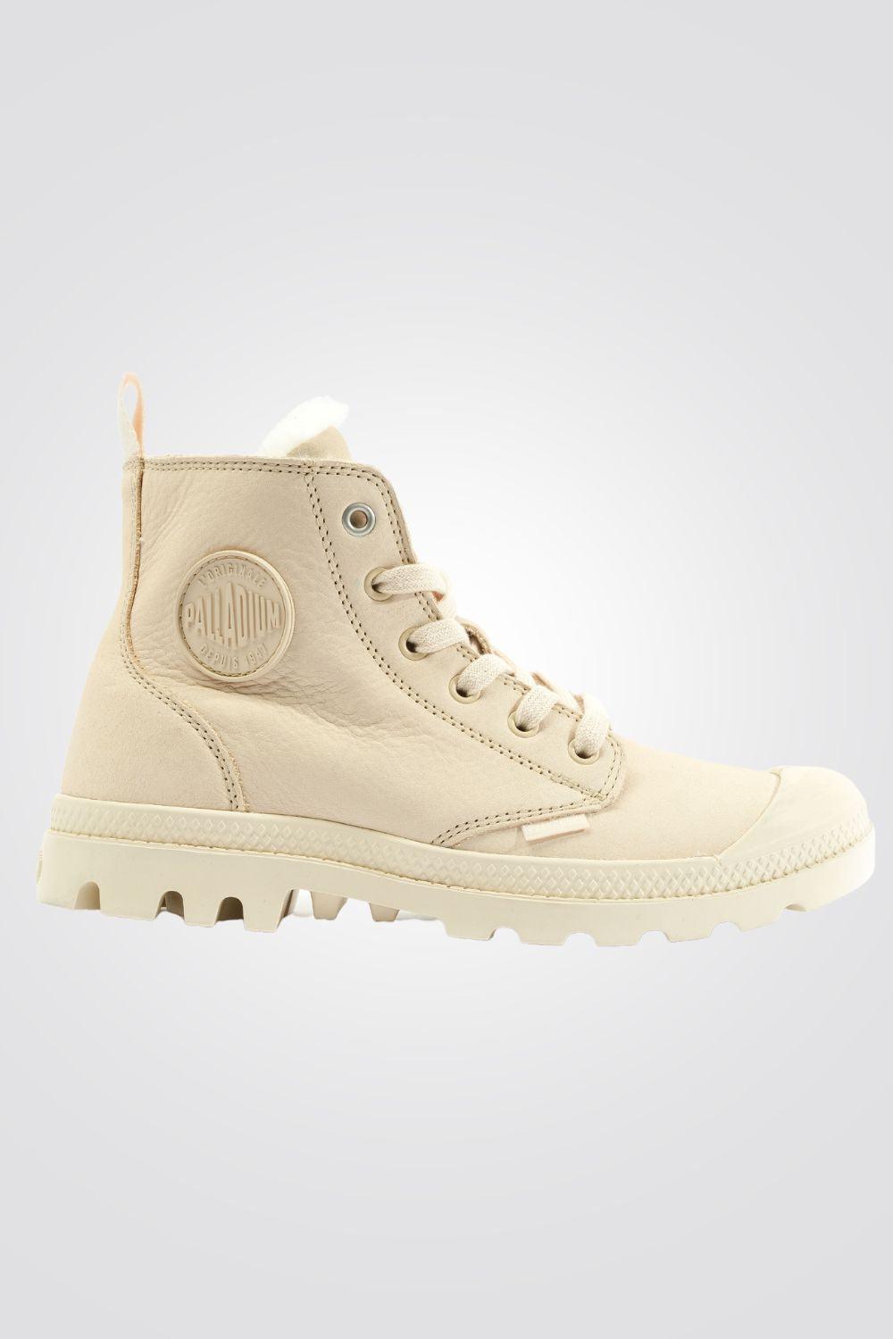 PALLADIUM - מגפיים לנשים PAMPA HI ZIP בצבע לבן - MASHBIR//365