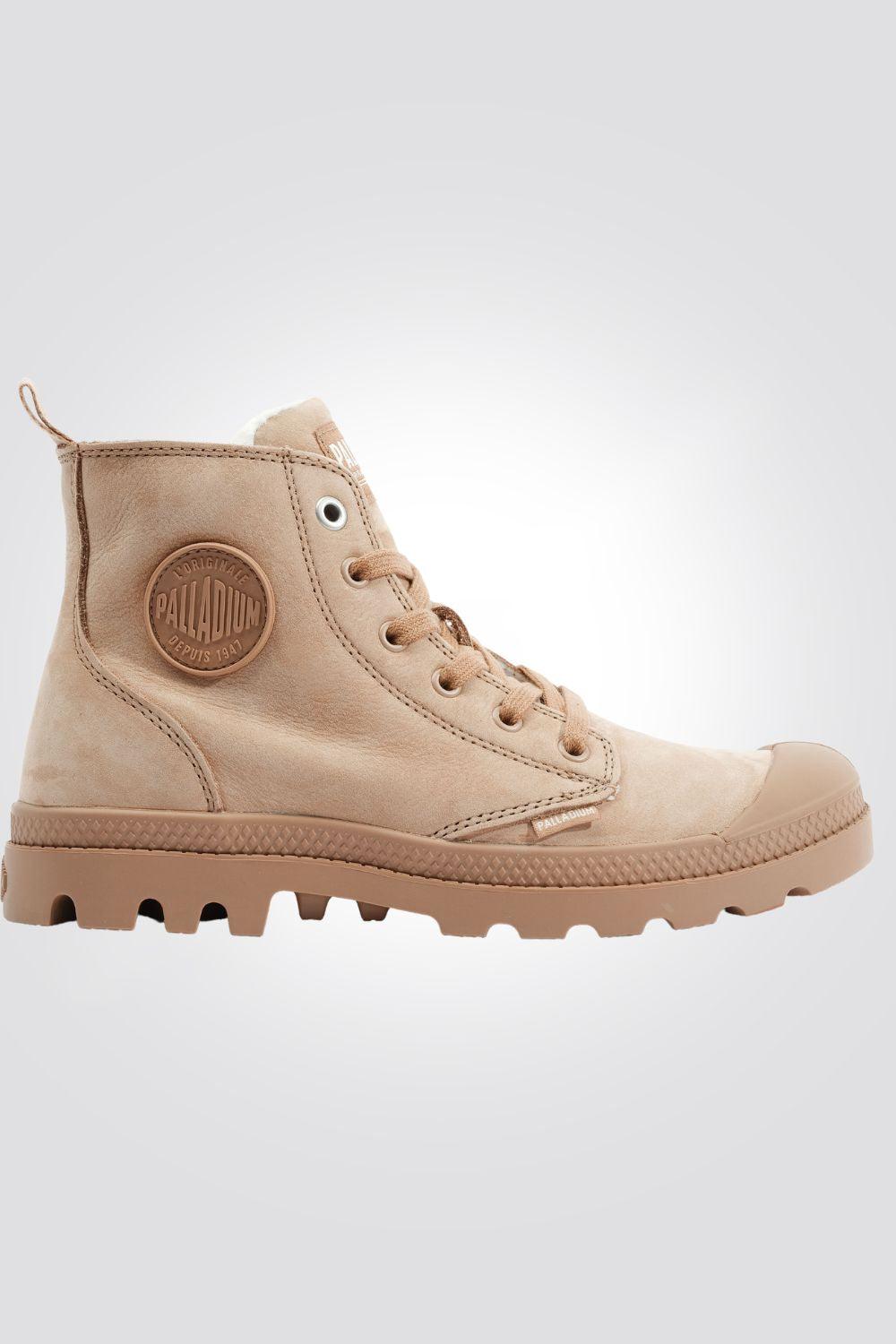 PALLADIUM - מגפיים לנשים PAMPA HI ZIP בצבע חום - MASHBIR//365