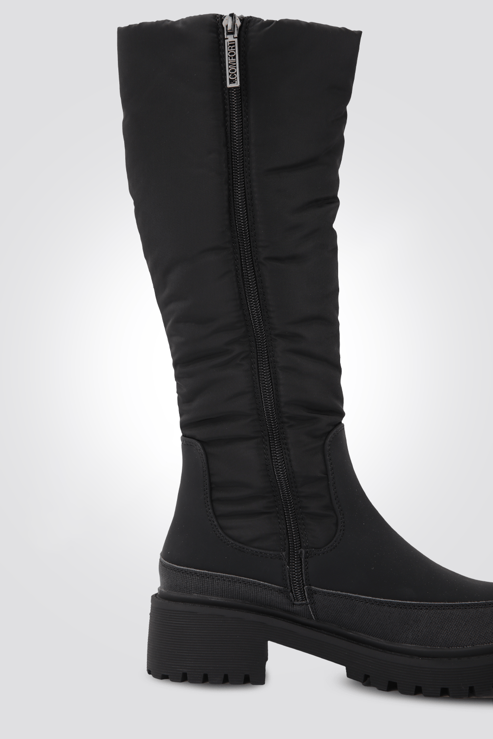 LADY COMFORT - מגפיים לנשים טרקטור בצבע שחור - MASHBIR//365