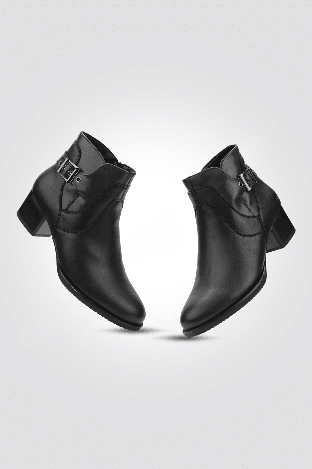 LADY COMFORT - מגפון אבזם עליון בצבע שחור - MASHBIR//365