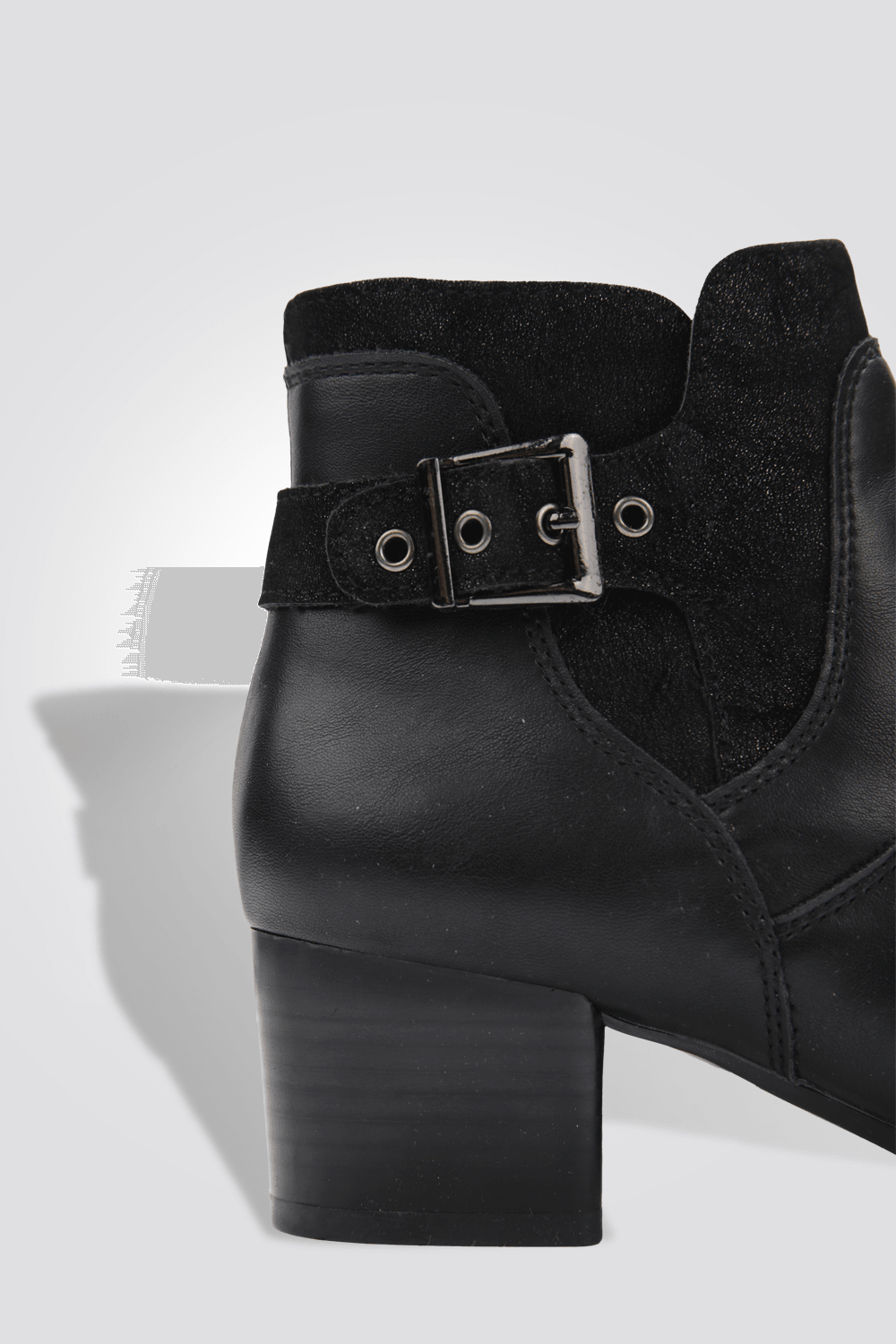 LADY COMFORT - מגפון אבזם עליון בצבע שחור משולב - MASHBIR//365