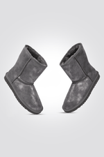 LADY COMFORT - מגפון פרווה לנשים בצבע אפור נוצץ - MASHBIR//365