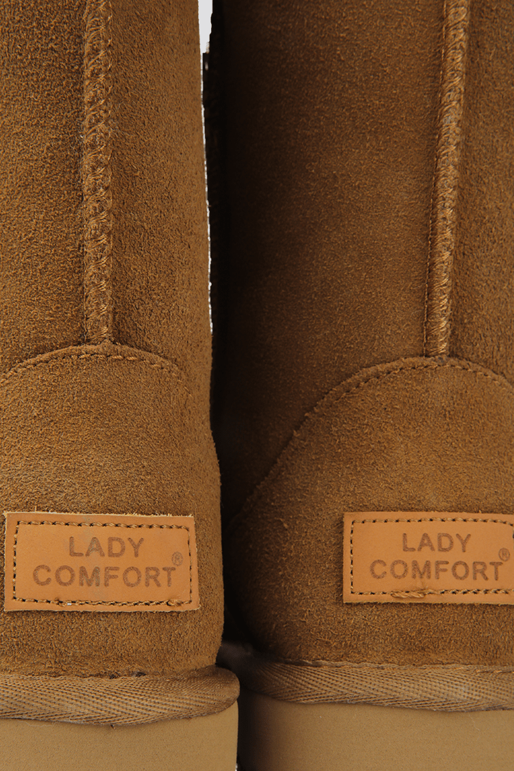 LADY COMFORT - מגפון פרווה לנשים בצבע כאמל - MASHBIR//365