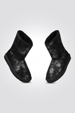 LADY COMFORT - מגפון פרווה לנשים בצבע שחור נוצץ - MASHBIR//365