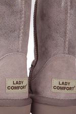 LADY COMFORT - מגפון פרווה לנשים בצבע ורוד נוצץ - MASHBIR//365