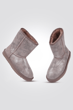 LADY COMFORT - מגפון פרווה לנשים בצבע ורוד נוצץ - MASHBIR//365