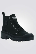 PALLADIUM - מגפון גבוה PALLABASE TWILL בצבע שחור - MASHBIR//365