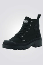 PALLADIUM - מגפון גבוה PALLABASE TWILL בצבע שחור - MASHBIR//365