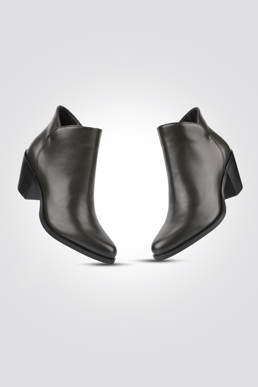 LADY COMFORT - מגפון עקב בצבע ירוק זית - MASHBIR//365