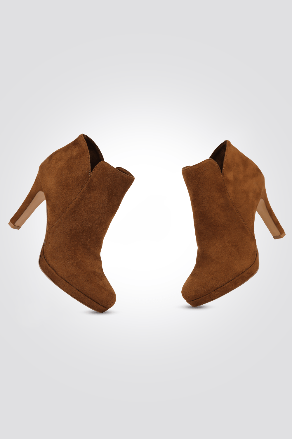 LADY COMFORT - מגפון עקב גבוה בצבע כאמל - MASHBIR//365