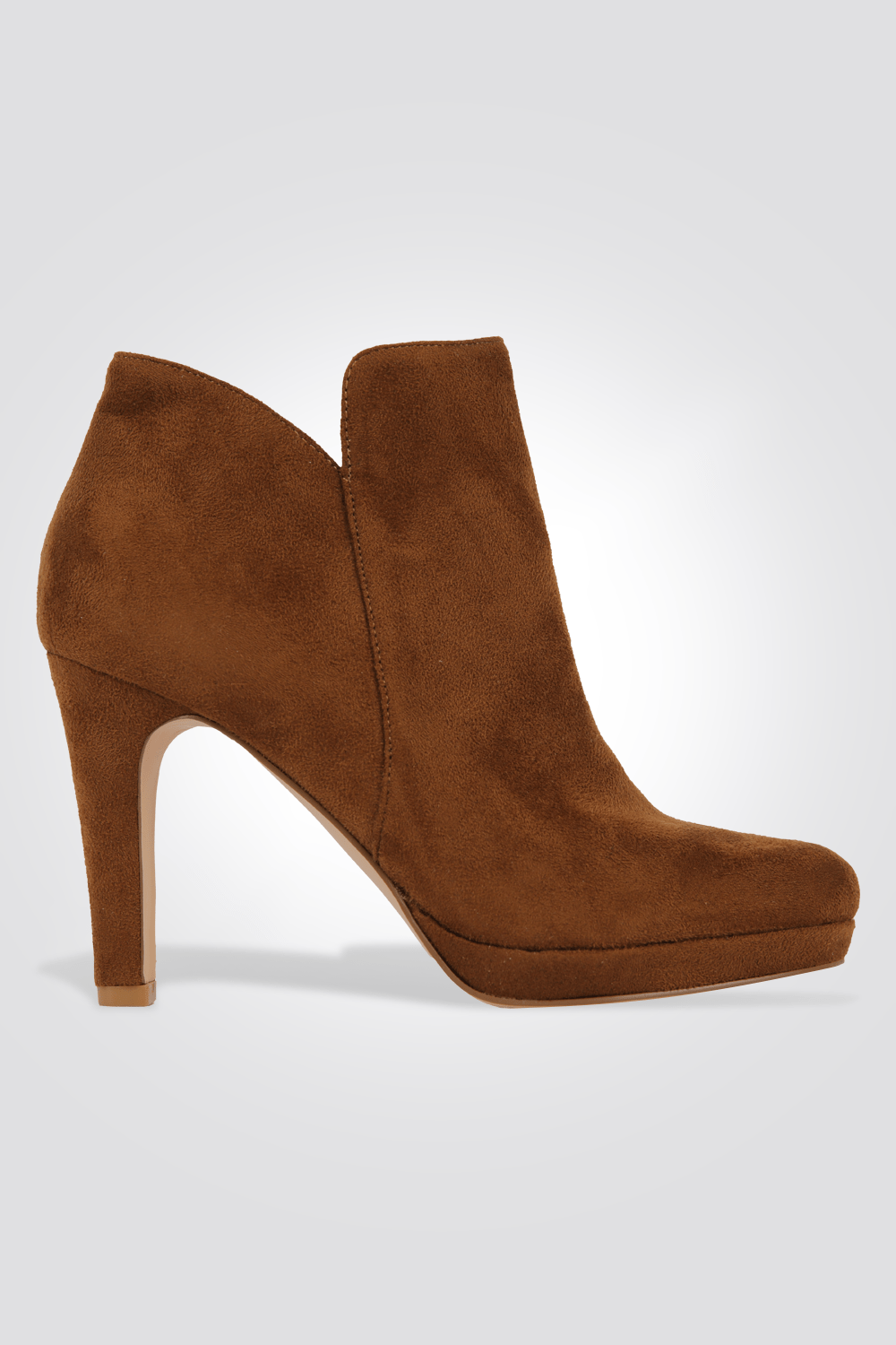 LADY COMFORT - מגפון עקב גבוה בצבע כאמל - MASHBIR//365