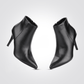 KENNETH COLE - מגפון עקב שפיץ בצבע שחור - MASHBIR//365
