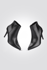 KENNETH COLE - מגפון עקב שפיץ בצבע שחור - MASHBIR//365