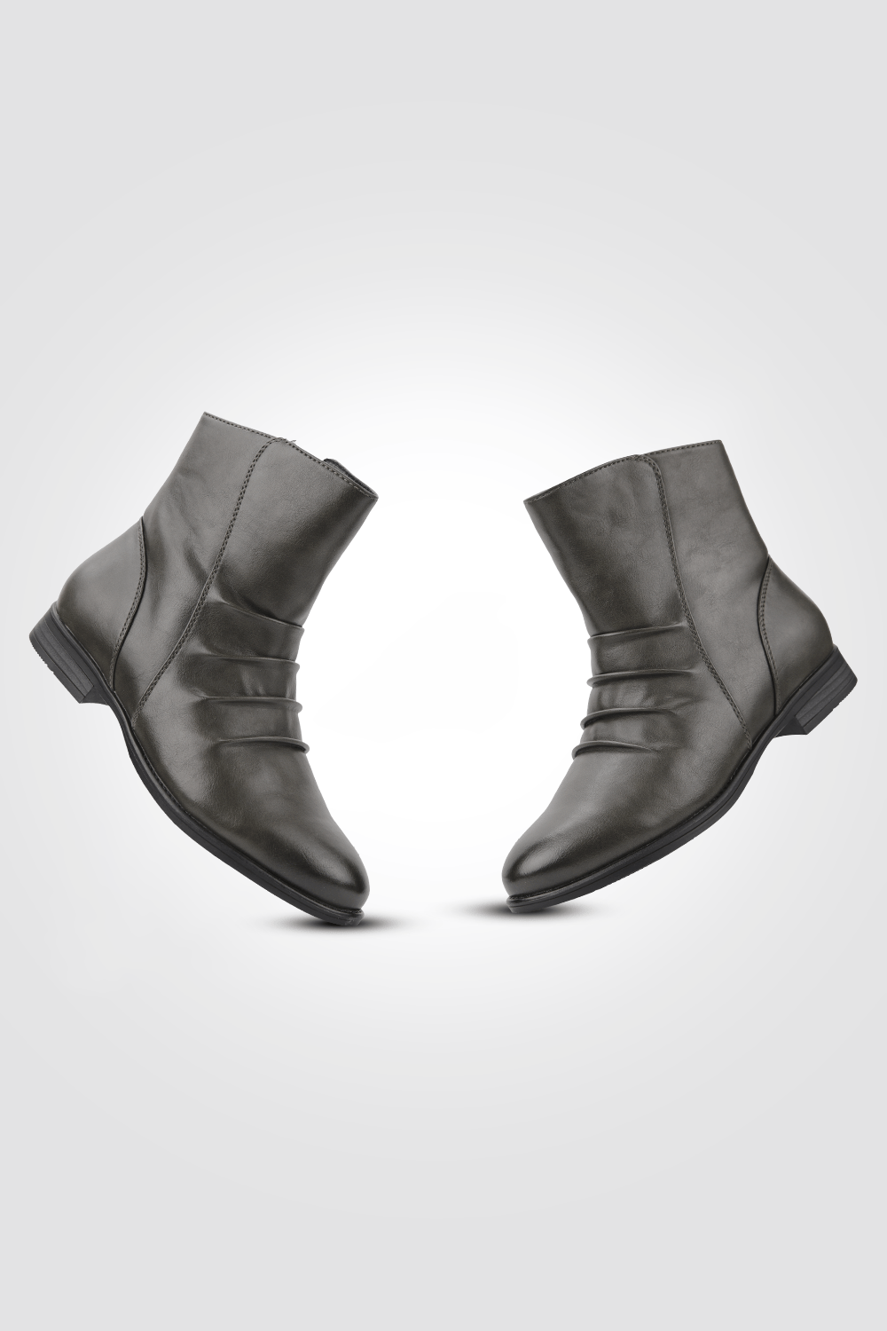 LADY COMFORT - מגפון לנשים עם כיוץ בצבע אפור - MASHBIR//365