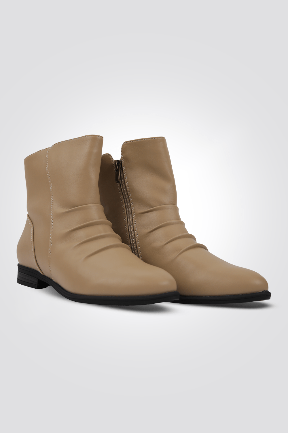 LADY COMFORT - מגפון לנשים עם כיוץ בצבע בז' - MASHBIR//365