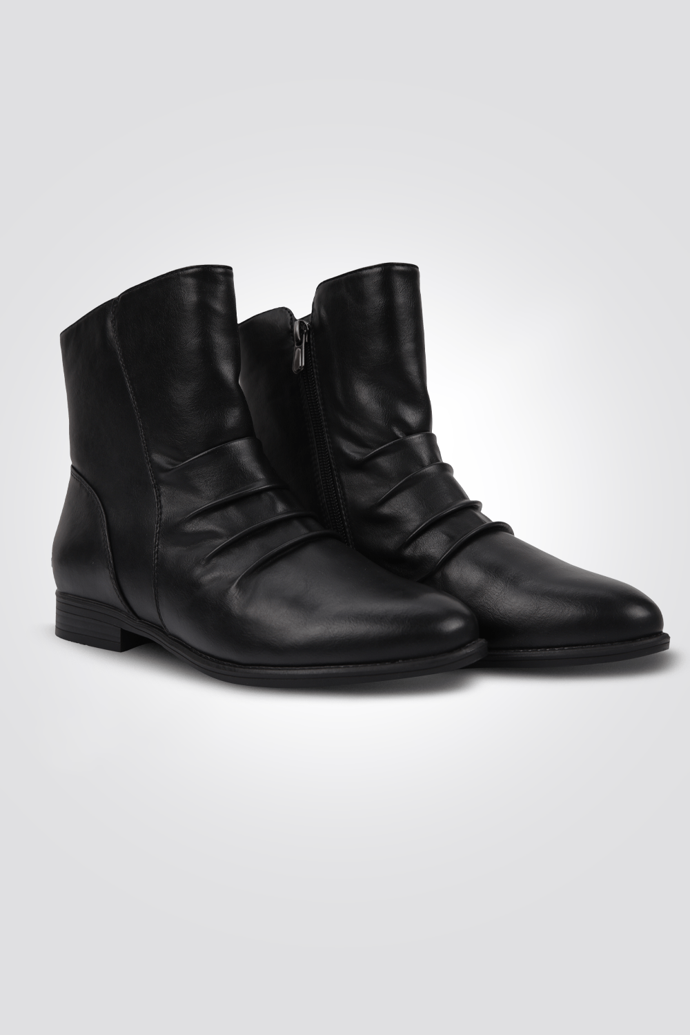 LADY COMFORT - מגפון לנשים עם כיוץ בצבע שחור - MASHBIR//365