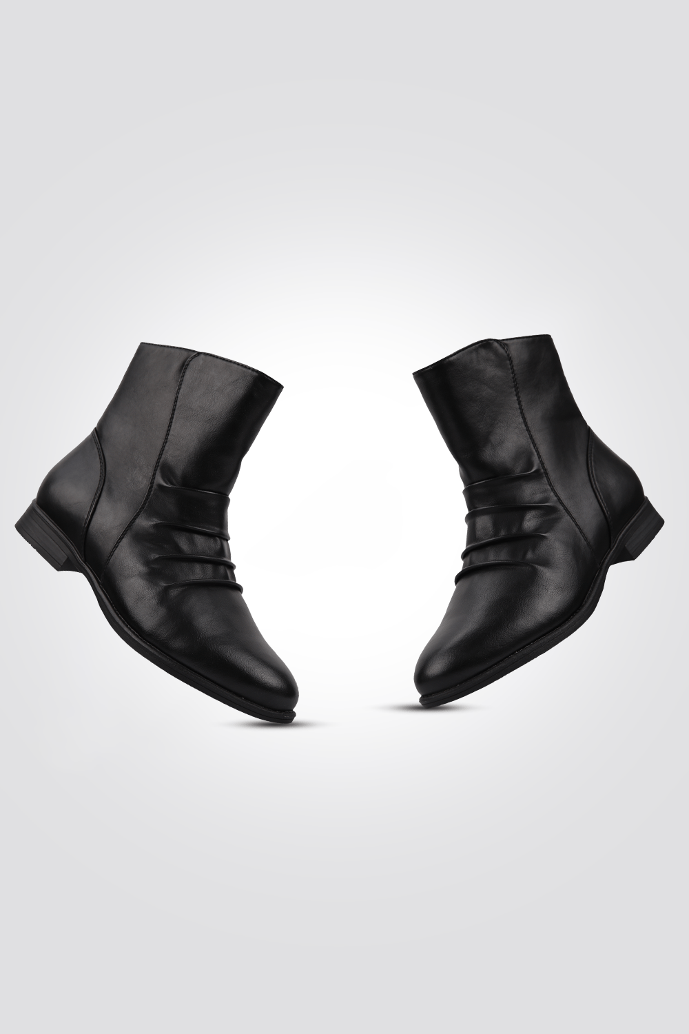 LADY COMFORT - מגפון לנשים עם כיוץ בצבע שחור - MASHBIR//365