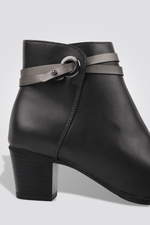 LADY COMFORT - מגפון לנשים עם רצועה כפולה בצבע אפור - MASHBIR//365