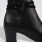 LADY COMFORT - מגפון לנשים עם רצועה כפולה בצבע שחור - MASHBIR//365 - 4