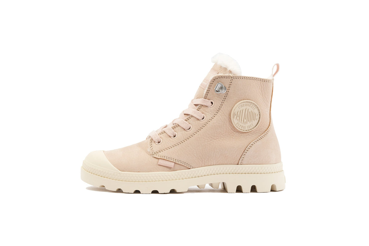 PALLADIUM - מגפון לנשים PAMPA HI ZIP בצבע בז' - MASHBIR//365