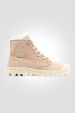 PALLADIUM - מגפון לנשים PAMPA HI ZIP בצבע בז' - MASHBIR//365