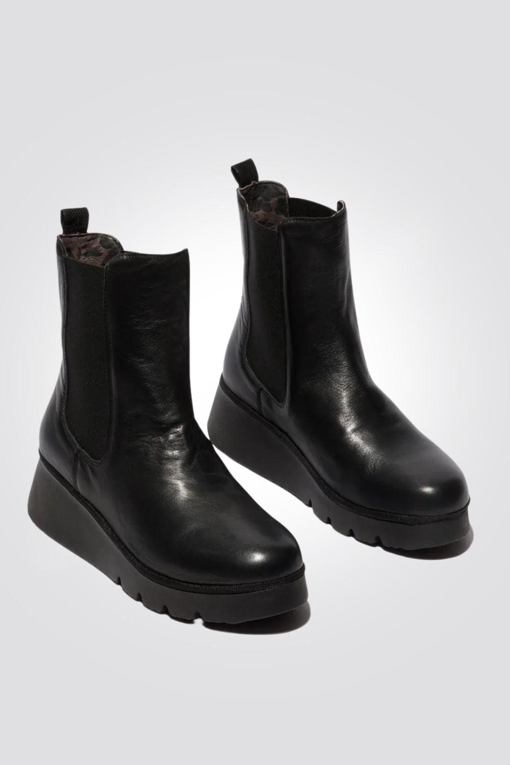 FLY LONDON - מגפון צ'לסי בצבע שחור - MASHBIR//365