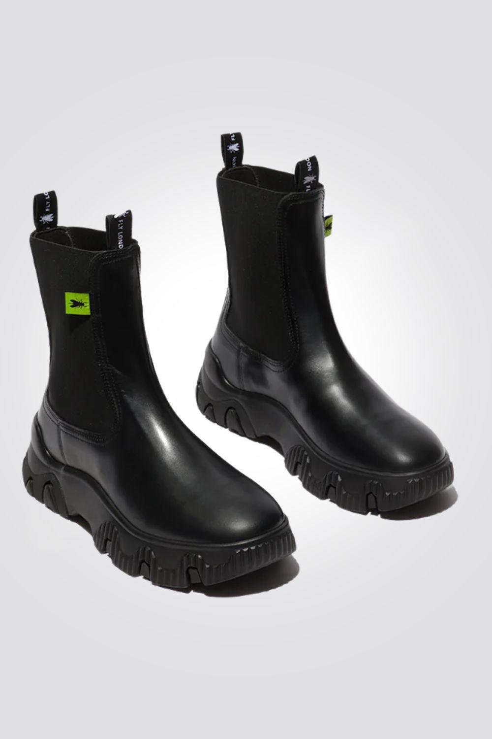 FLY LONDON - מגפון צ'לסי בצבע שחור - MASHBIR//365