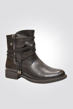 LADY COMFORT - מגפון נשים עם שרוך ליפוף בצבע שחור - MASHBIR//365