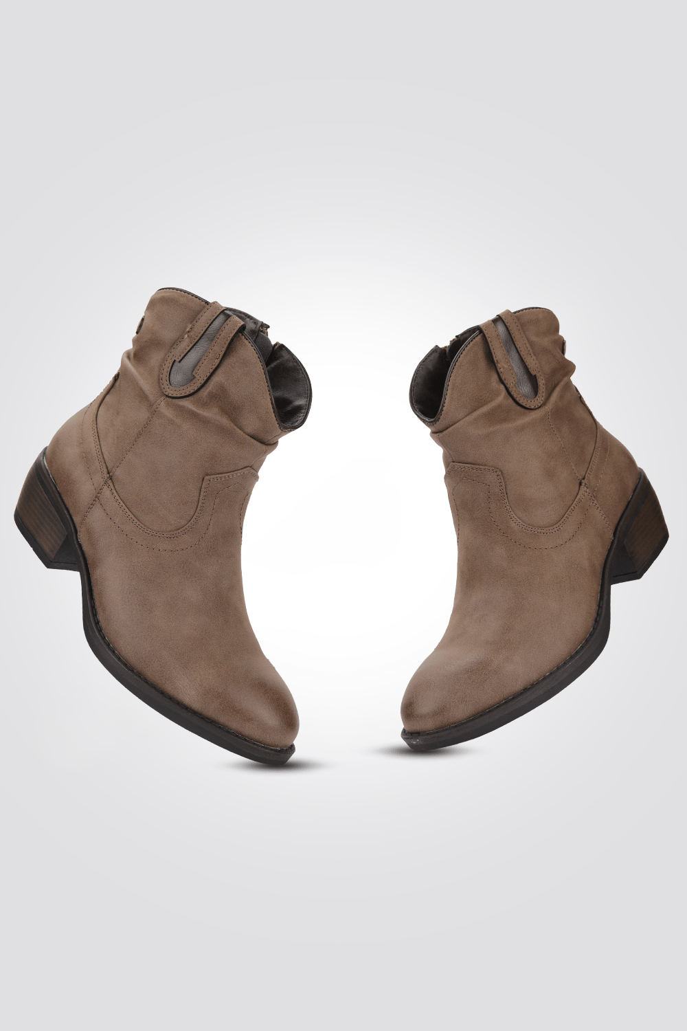 LADY COMFORT - מגפון נוחות בוקרים לנשים בצבע טאופ - MASHBIR//365