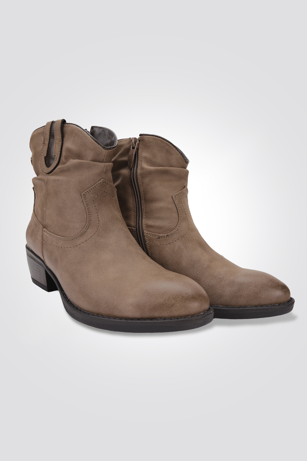 LADY COMFORT - מגפון נוחות בוקרים לנשים בצבע טאופ - MASHBIR//365