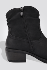 LADY COMFORT - מגפון נוחות בוקרים לנשים בצבע שחור - MASHBIR//365