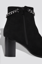 LADY COMFORT - מגפון נוחות עם עקב לנשים בצבע שחור - MASHBIR//365