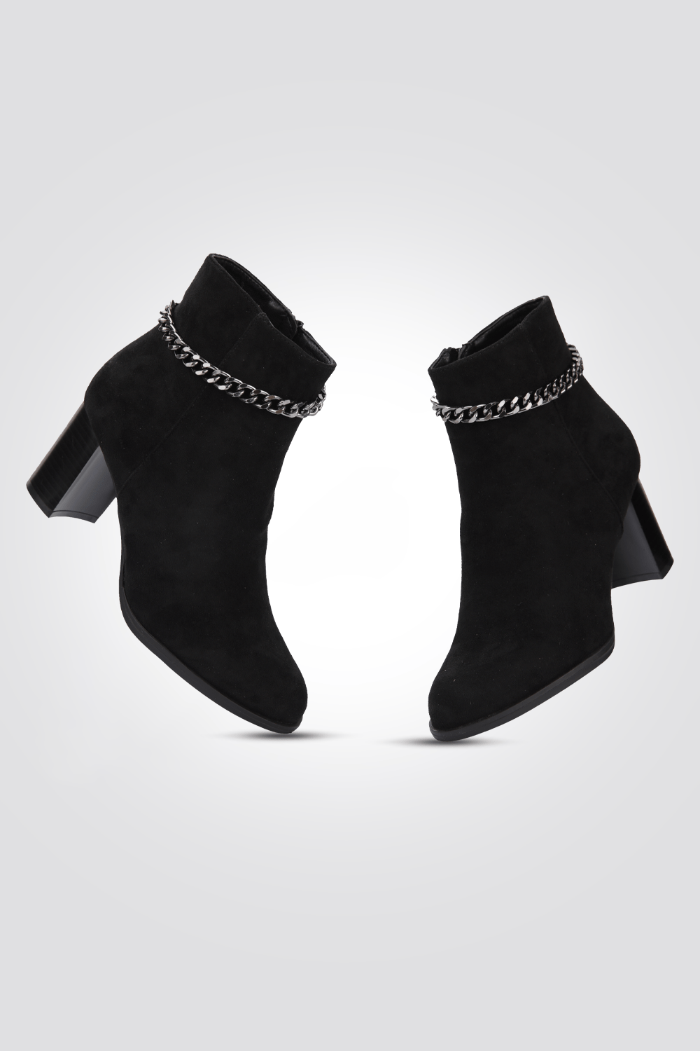 LADY COMFORT - מגפון נוחות עם עקב לנשים בצבע שחור - MASHBIR//365