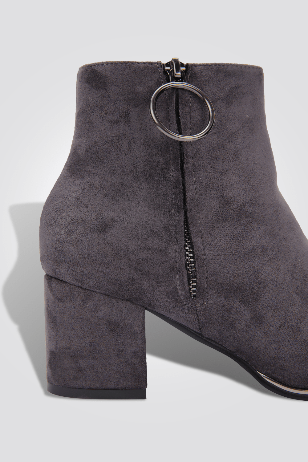 LADY COMFORT - מגפון נוחות עם רוכסן בצבע אפור - MASHBIR//365