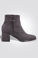 LADY COMFORT - מגפון נוחות עם רוכסן בצבע אפור - MASHBIR//365