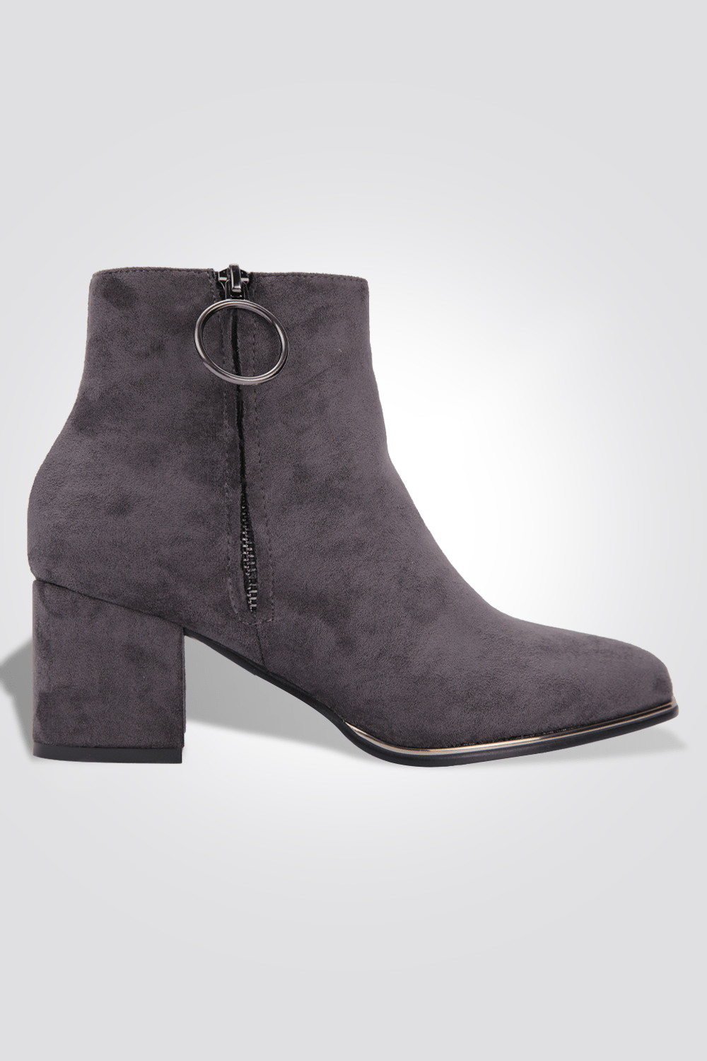 LADY COMFORT - מגפון נוחות עם רוכסן בצבע אפור - MASHBIR//365