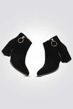 LADY COMFORT - מגפון נוחות עם רוכסן לנשים בצבע שחור - MASHBIR//365