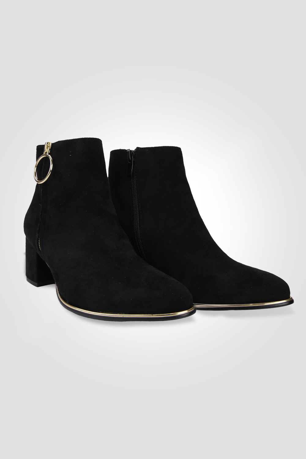 LADY COMFORT - מגפון נוחות עם רוכסן לנשים בצבע שחור - MASHBIR//365