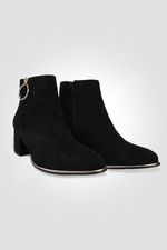 LADY COMFORT - מגפון נוחות עם רוכסן לנשים בצבע שחור - MASHBIR//365