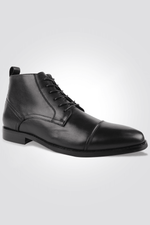 KENNETH COLE - מגפון עור לגבר בצבע שחור - MASHBIR//365