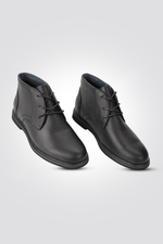 KENNETH COLE - מגפון עור לגבר בצבע שחור - MASHBIR//365